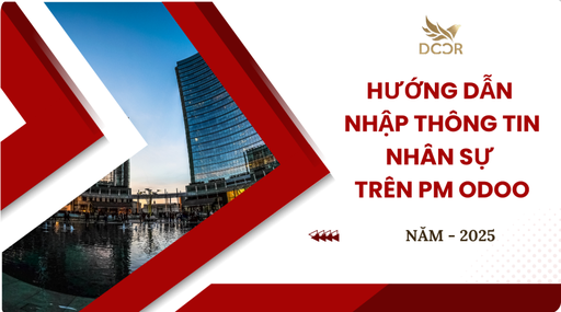 Hướng dẫn Nhập thông tin nhân sự trên phần mềm Odoo